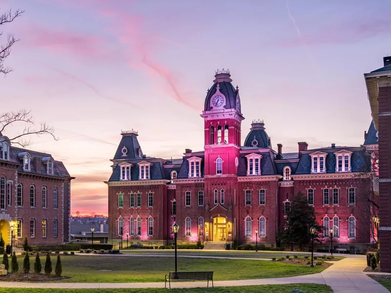 Woodburn Hall at West Virginia University in Morgantown, West Virginia