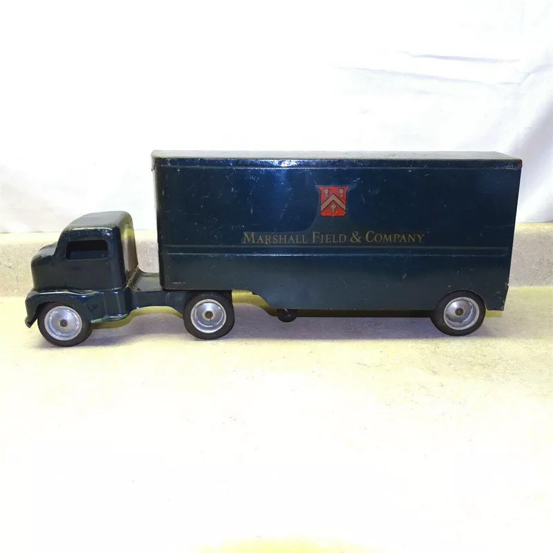 Tonka Marshall Field Semi Truck, Trailer, Pressed Steel