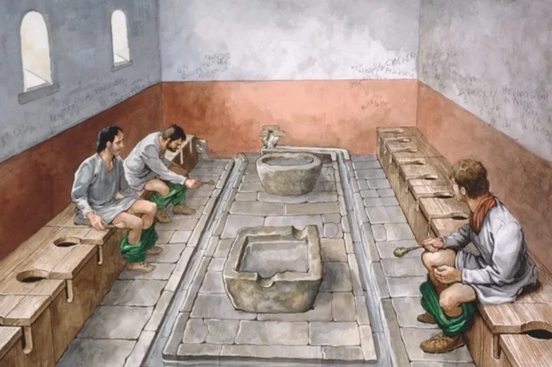 Roman toilets