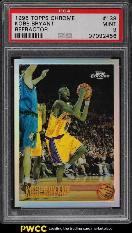 1996 Topps Chrome Refractor Kobe Bryant