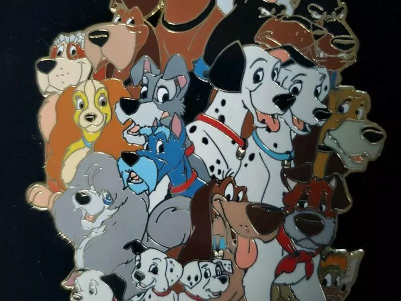 Disney Auctions Jumbo Disney Dogs Pin