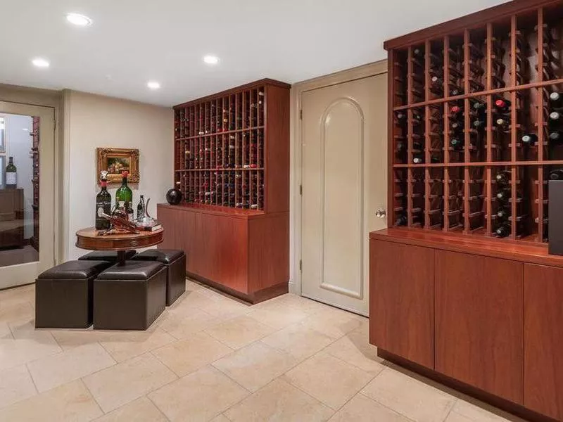 Built-in wine racks