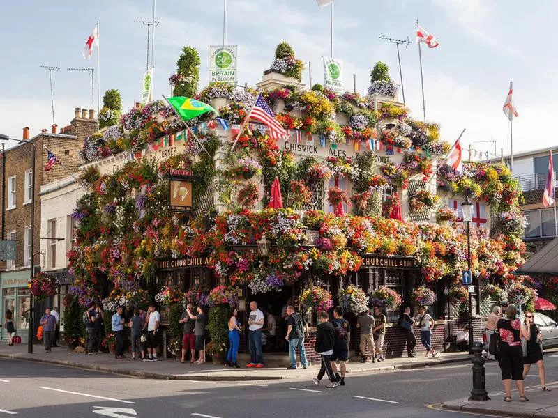 The Churchill Arms in Notting Hill, London