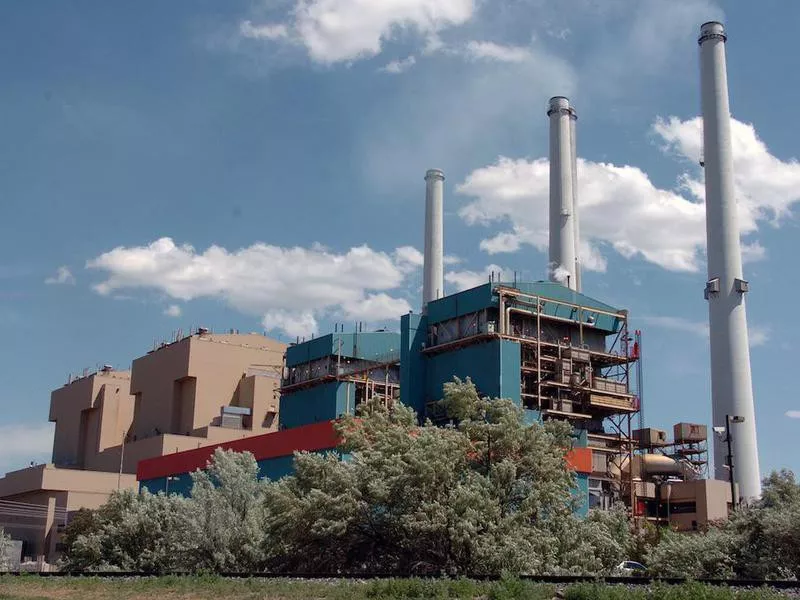 Coal power plant in Colstrip, Montana