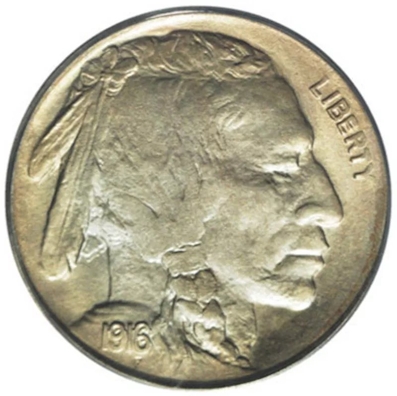 1916 Doubled Die Obverse Buffalo Nickel