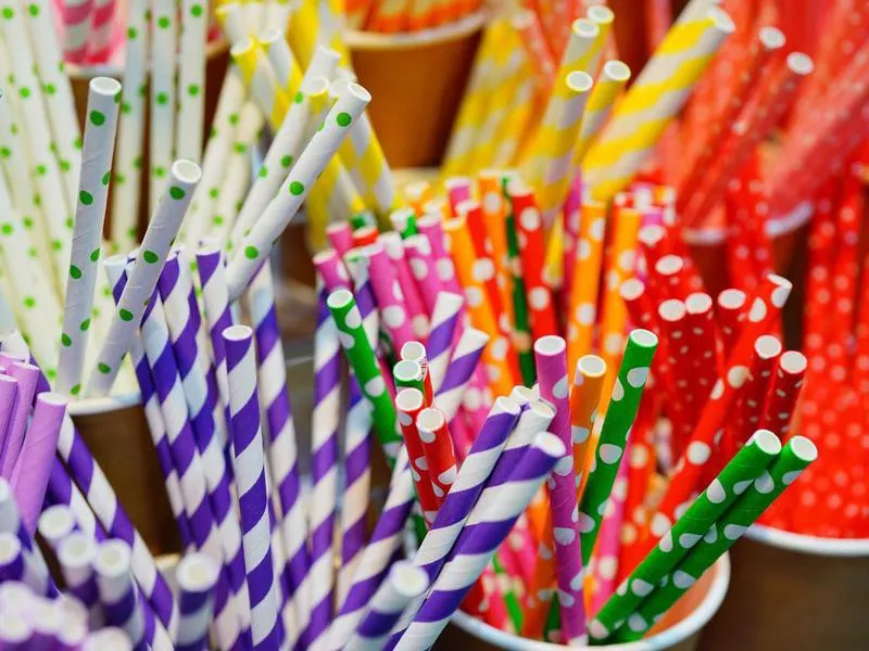 Paper drinking straws