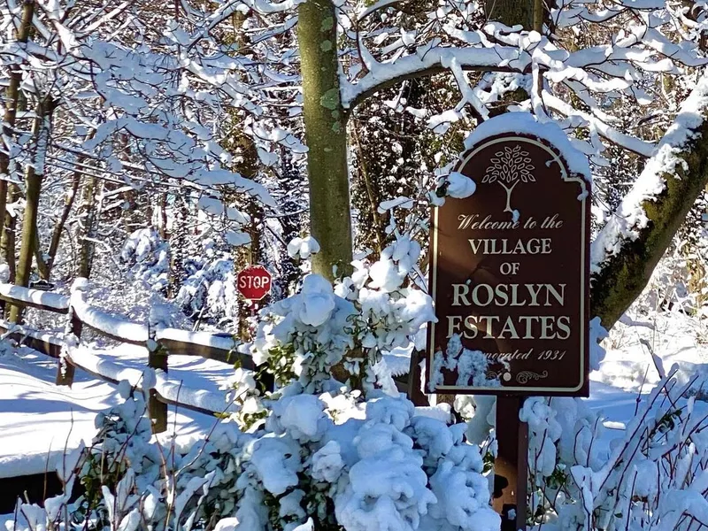 Roslyn Estates in the winter