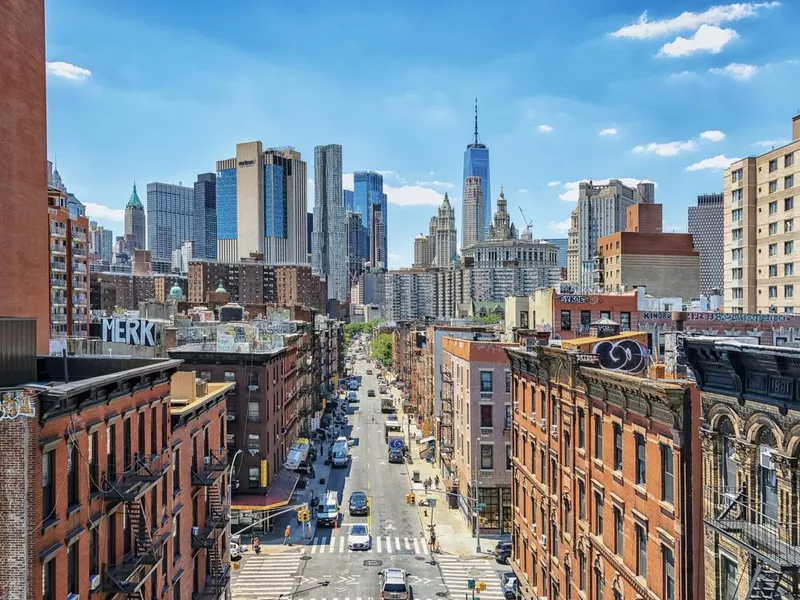 The skyline of New York City, United States