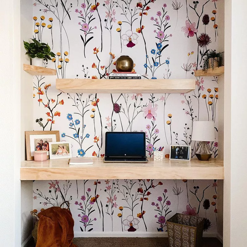 Shelves in cloffice