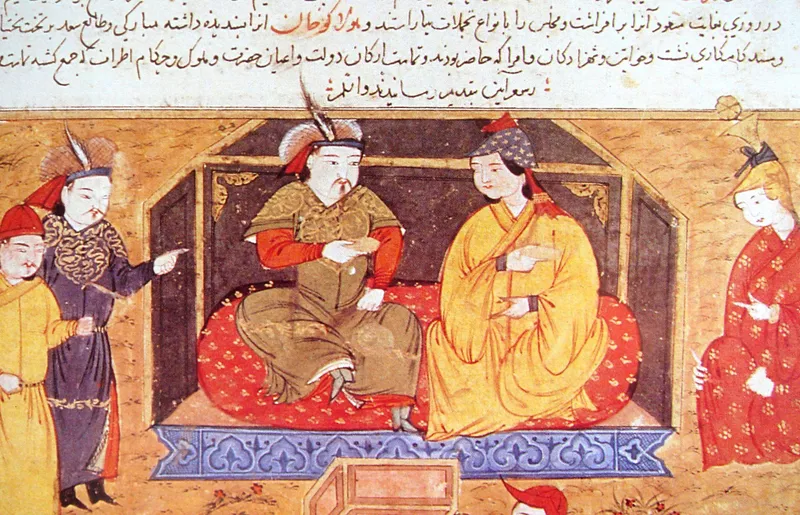 Hulagu Khan and queen