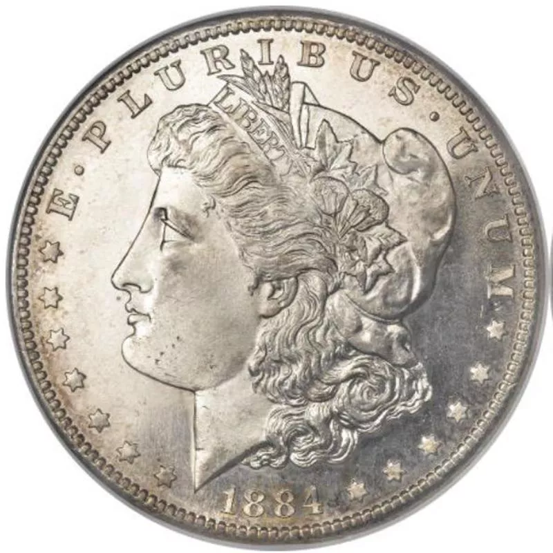 1884-S Morgan Silver Dollar front