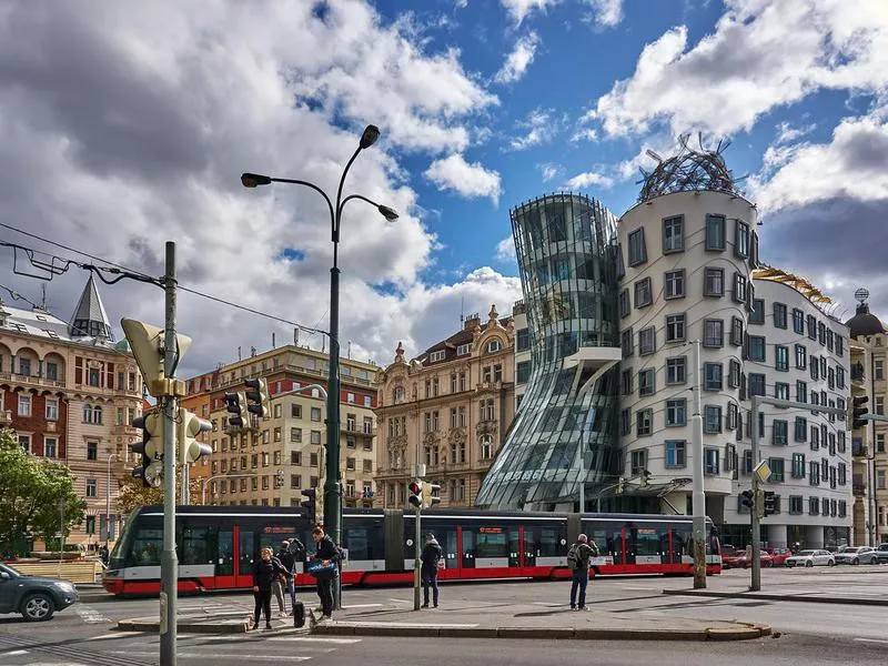 Dancing house in Prague, Czech Republic