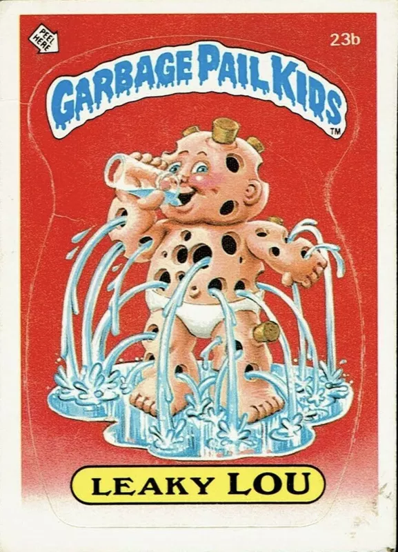 Leaky Lou Garbage Pail Kids card