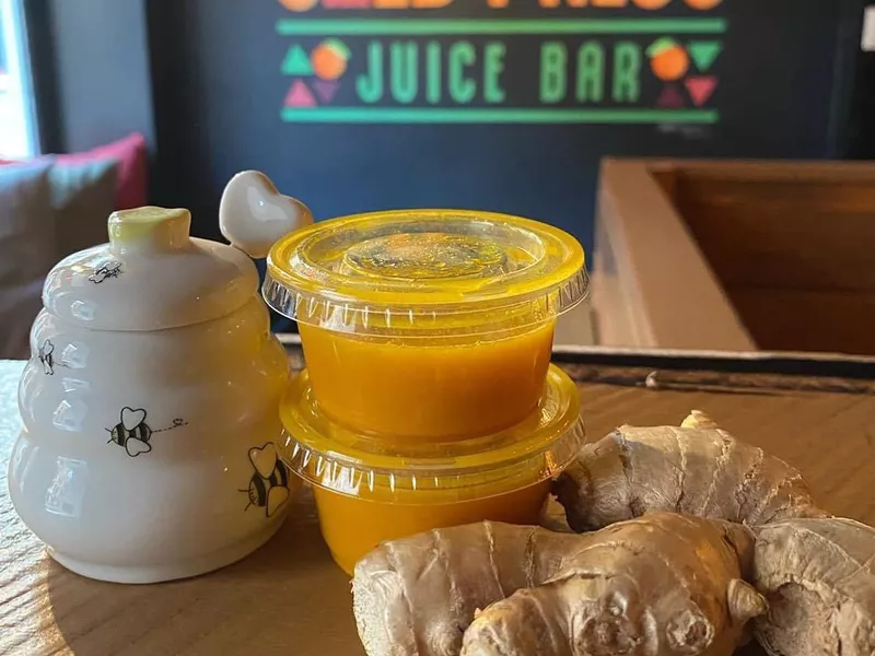 Tribe Cold Press Juice Bar ginger juice