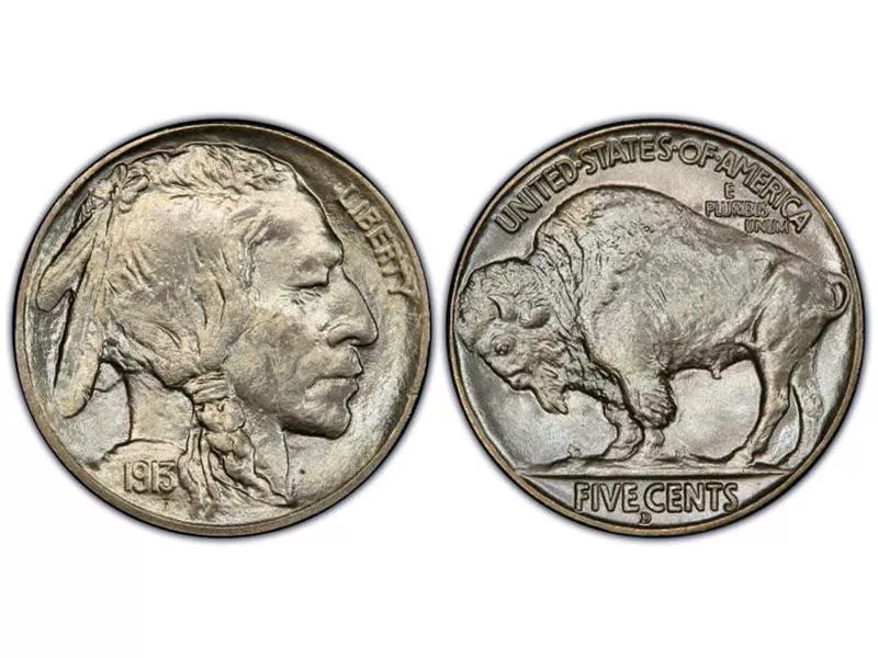 1913-D Buffalo Nickel — Type 2