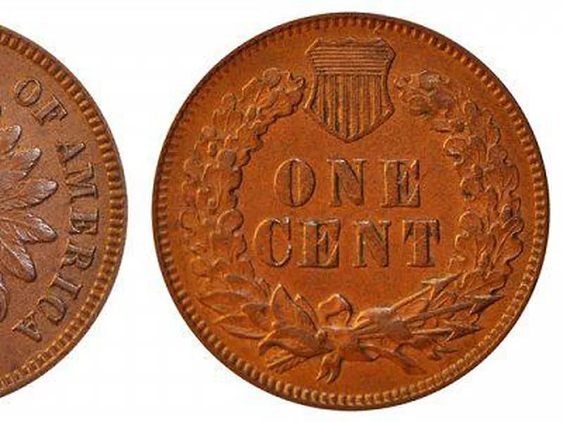 Back of indian head penny 1875