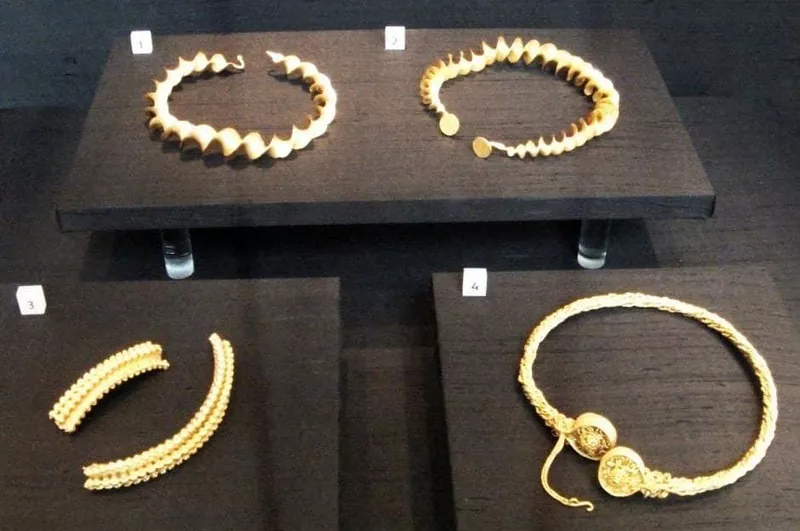 The torcs on display