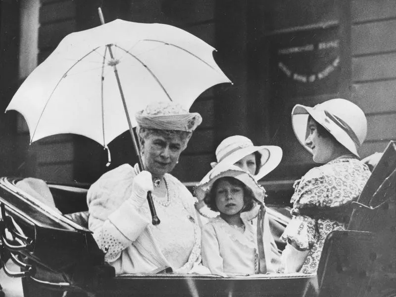 Queen Mary and Princess Elizabeth