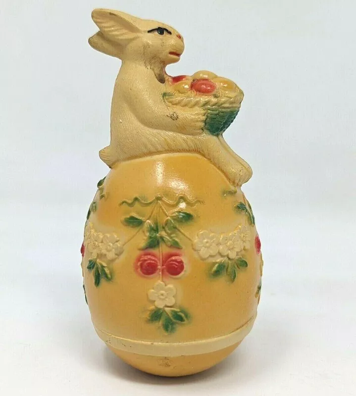 Antique Viscoloid Roly-Poly Easter Toy