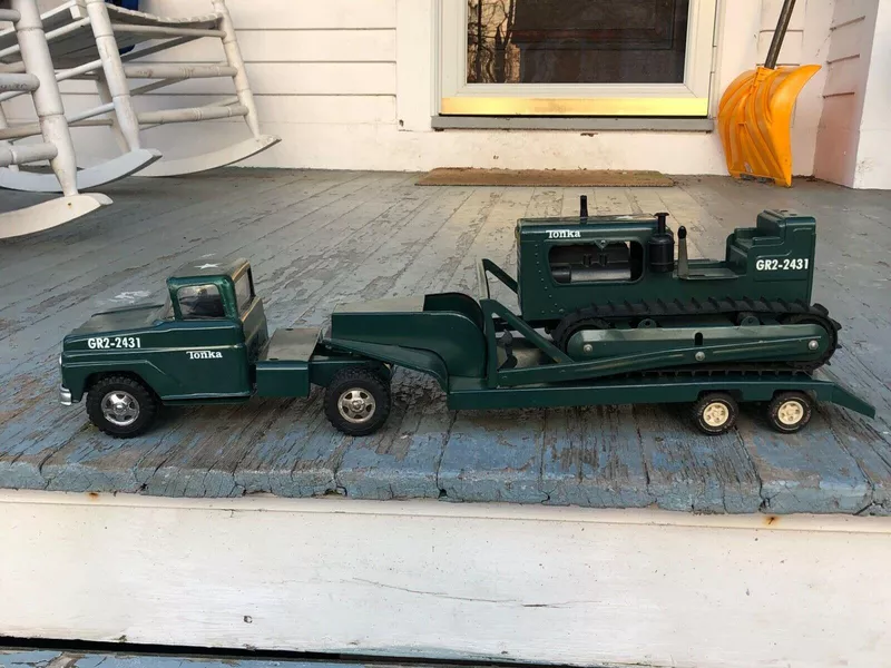 Vintage Tonka 1964 Army Loboy Dozer