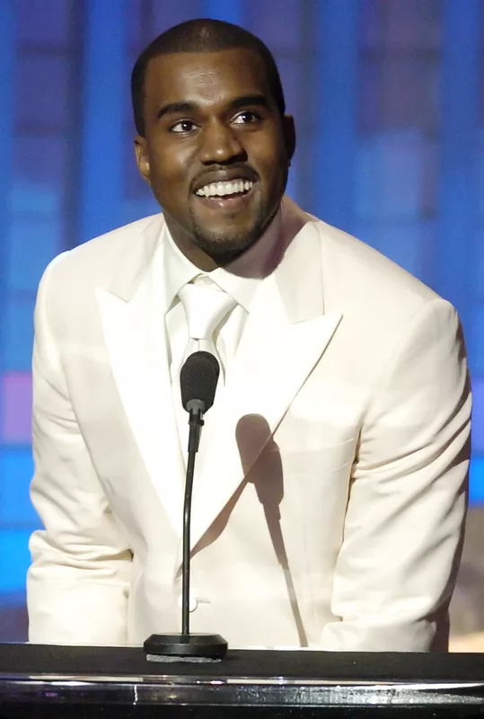 Kanye West smiling