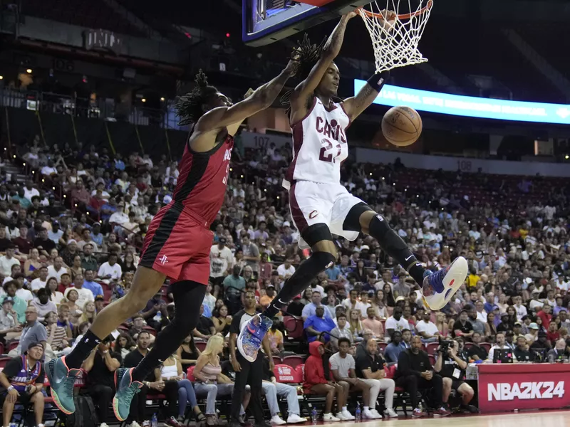 Houston Rockets-Cleveland Cavaliers NBA summer league game in Las Vegas