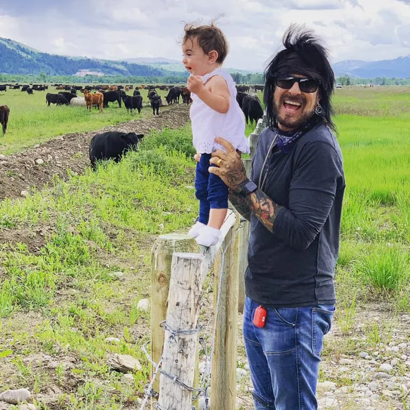 Nikki Sixx and daughter