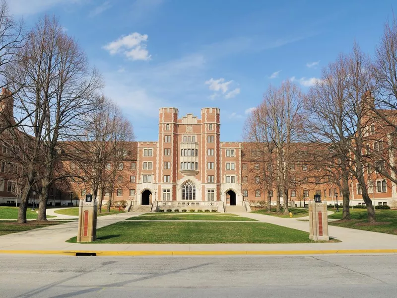 Classic Architecture Cary Quadrangle Purdue University Student Dormitory Building