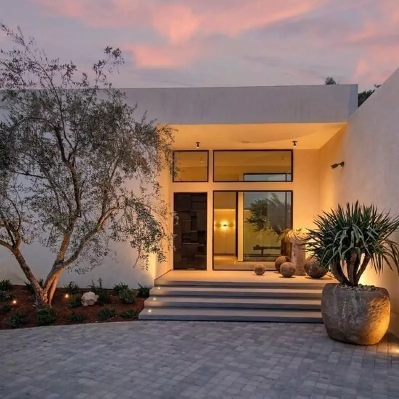 Modern house front door