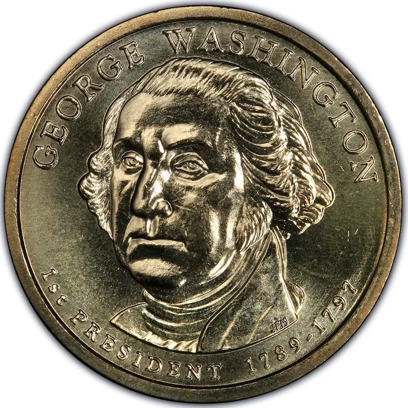 2007 U.S. Missing Edge Lettering Presidential Dollar