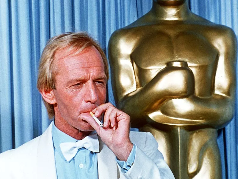 Paul Hogan smoking