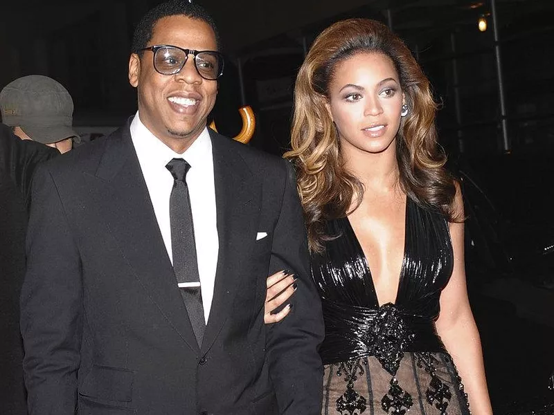 Jay-z and Beyonce look glamorous