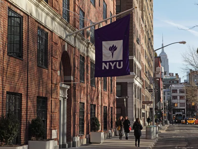 New York University buildings on Washington Square West