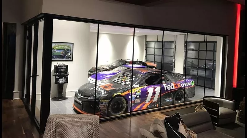 Denny Hamlin's garage