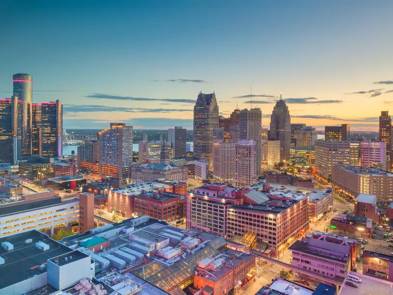 Detroit, Michigan, downtown skyline