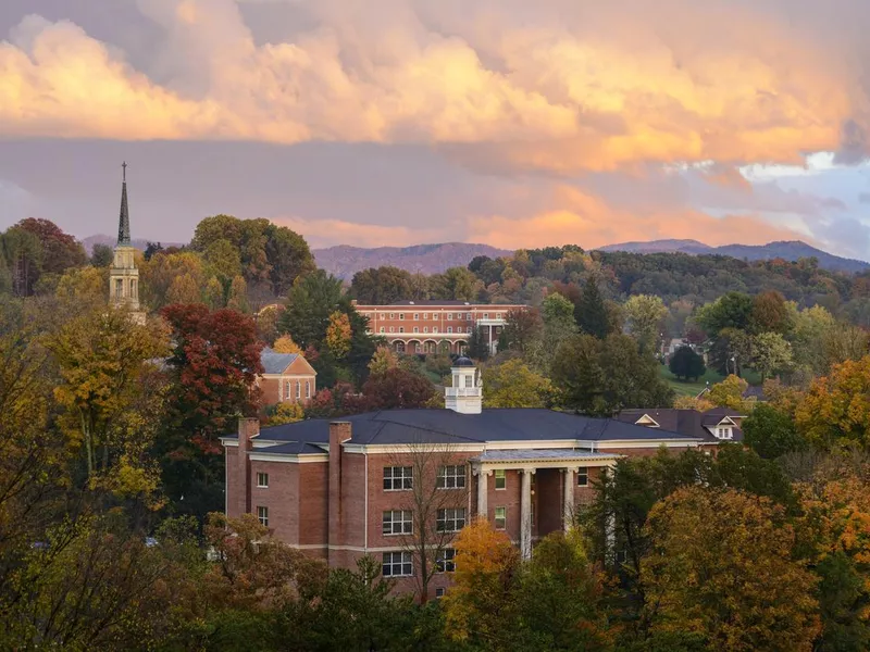 Milligan College in autumn