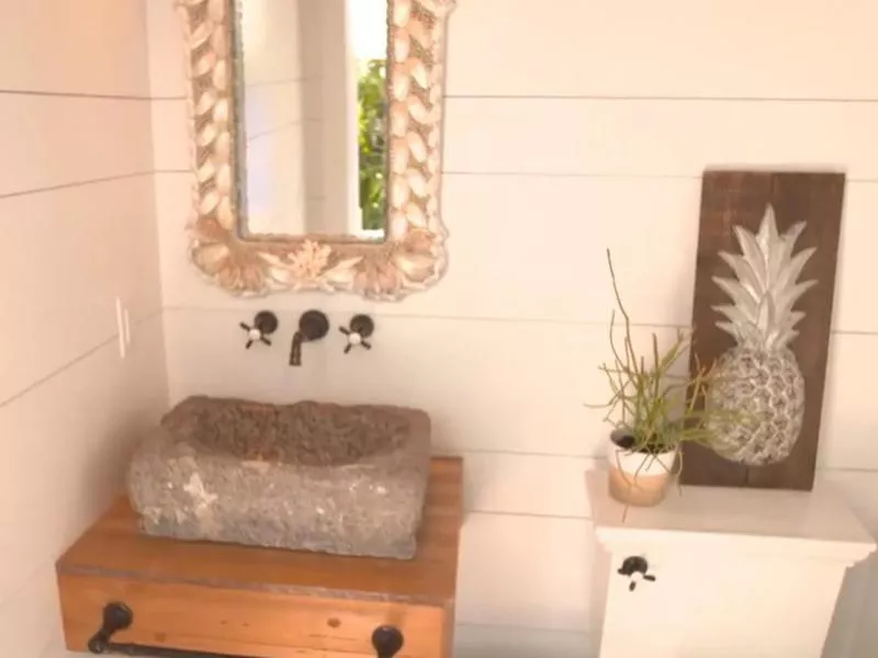 Dale Earnhardt Jr.'s outdoor bathroom