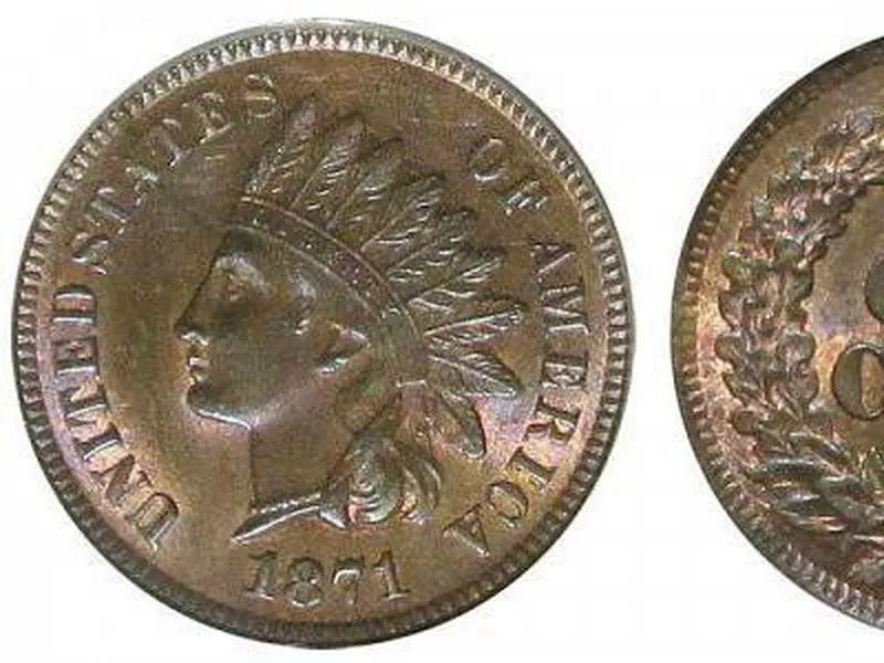 1871 Indian Head Cent