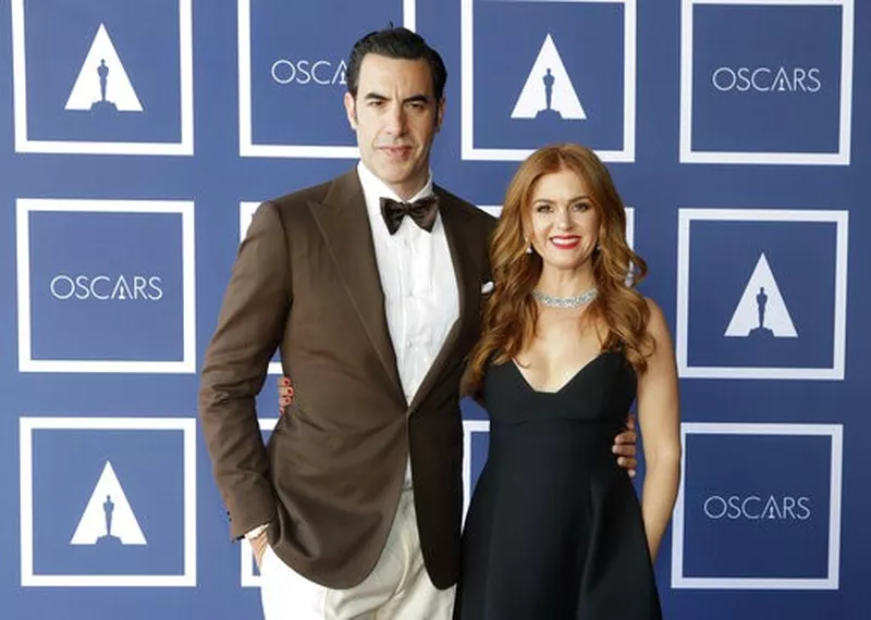 Sacha Baron Cohen and Isla Fisher