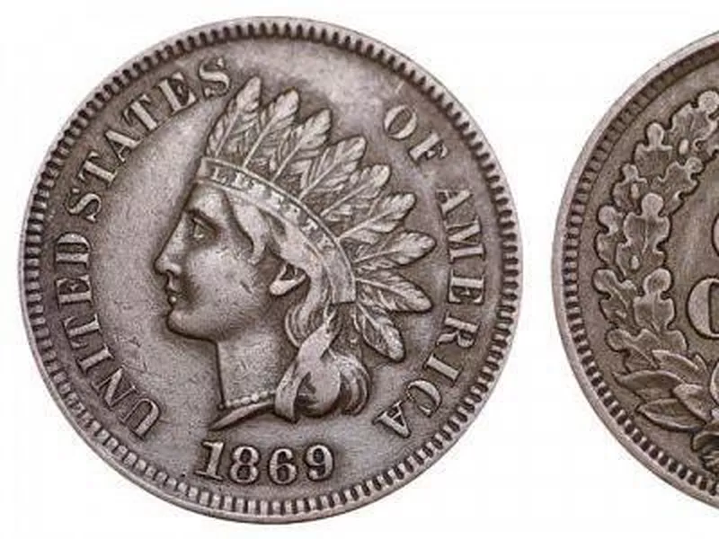 1869 Indian Head Cent