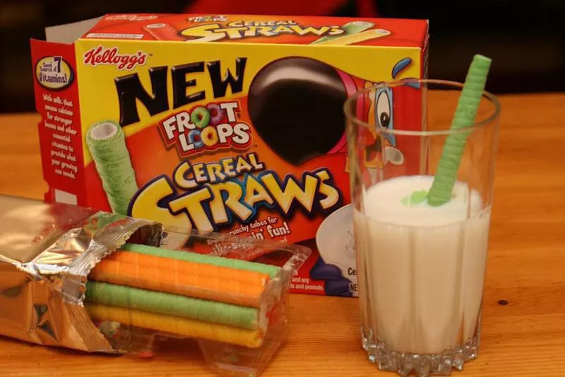 Froot Loop Cereal Straws