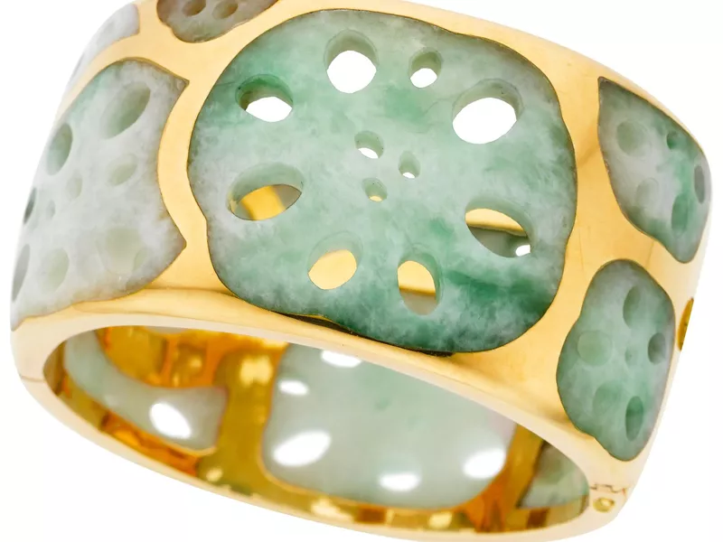 Jadeite Jade and Gold Bracelet for Tiffany & Co