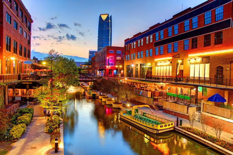 Bricktown in Oklahoma City, Oklahoma