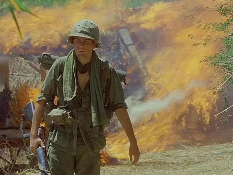 Charlie Sheen in Platoon