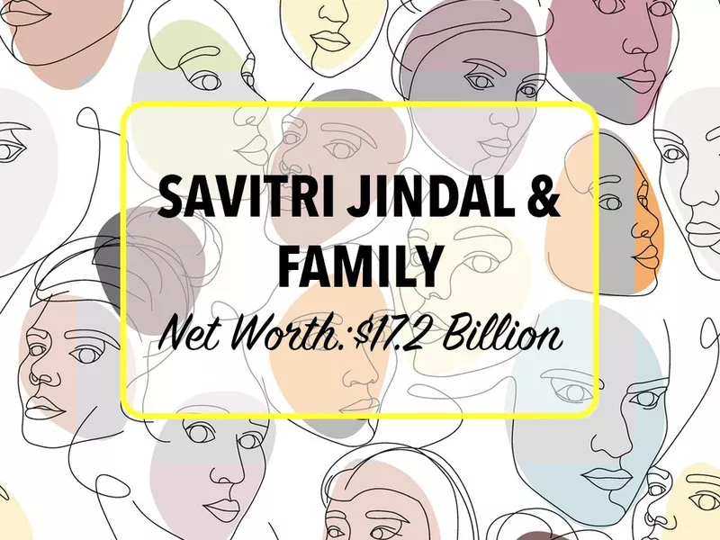 Savitri Jindal & family net worth