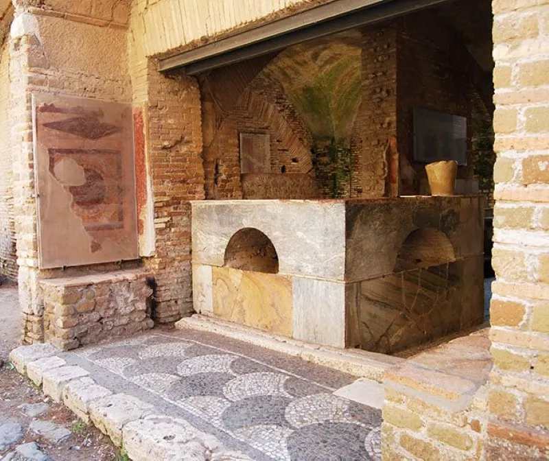 An ancient Roman bar