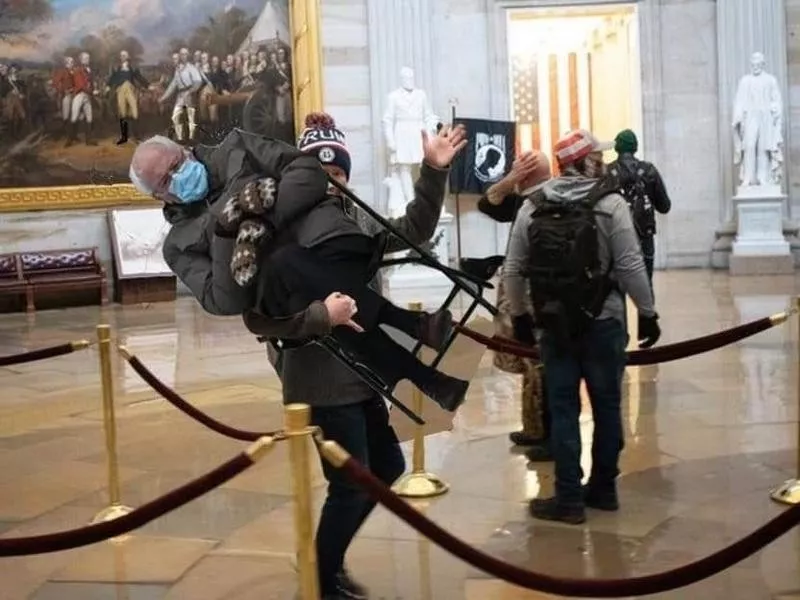 Bernie Sanders in the Capitol