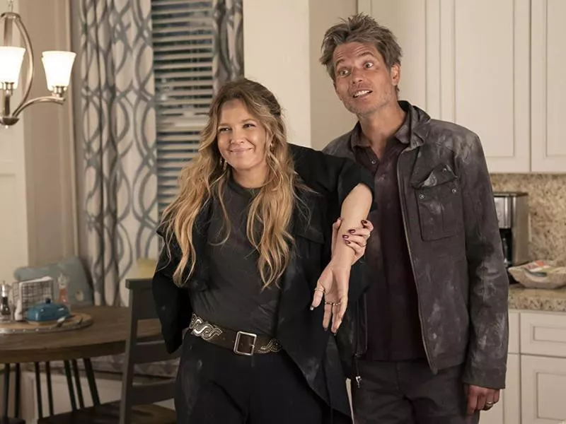 Drew Barrymore and Timothy Olyphant in Santa Clarita Diet