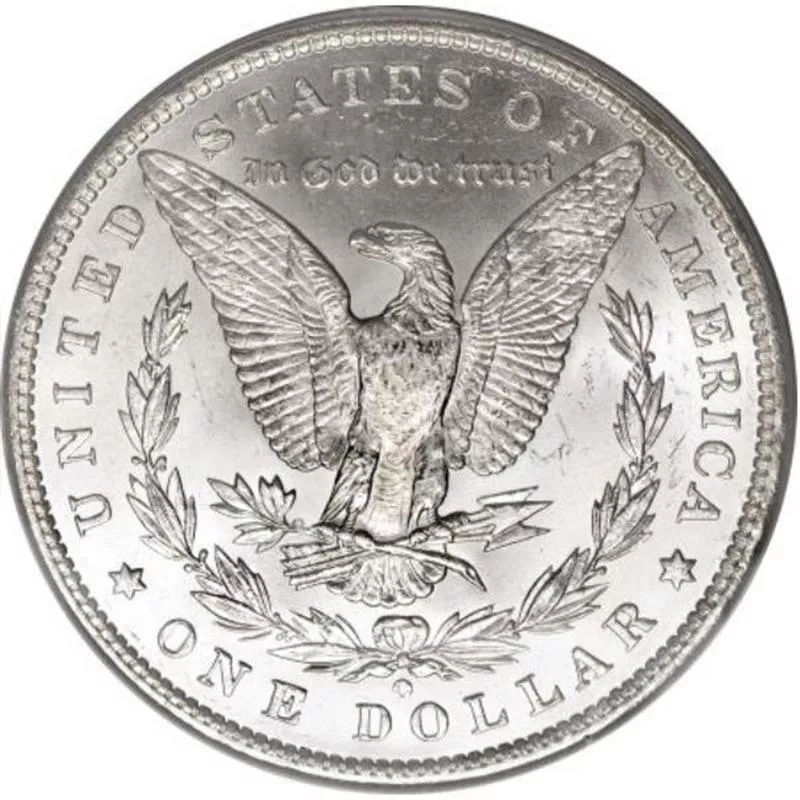 1886-O Morgan Silver Dollar back