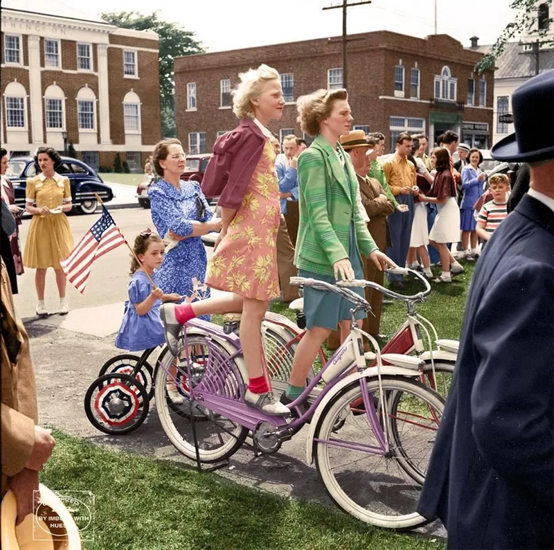 Girls on bikes